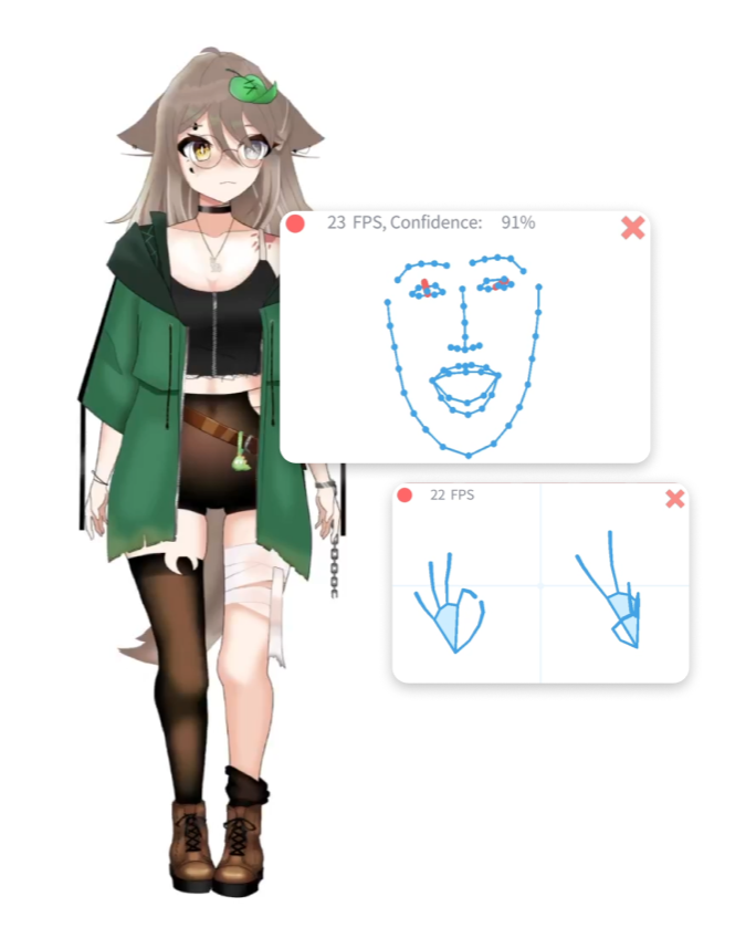 VTuber avec suivi du corps entier